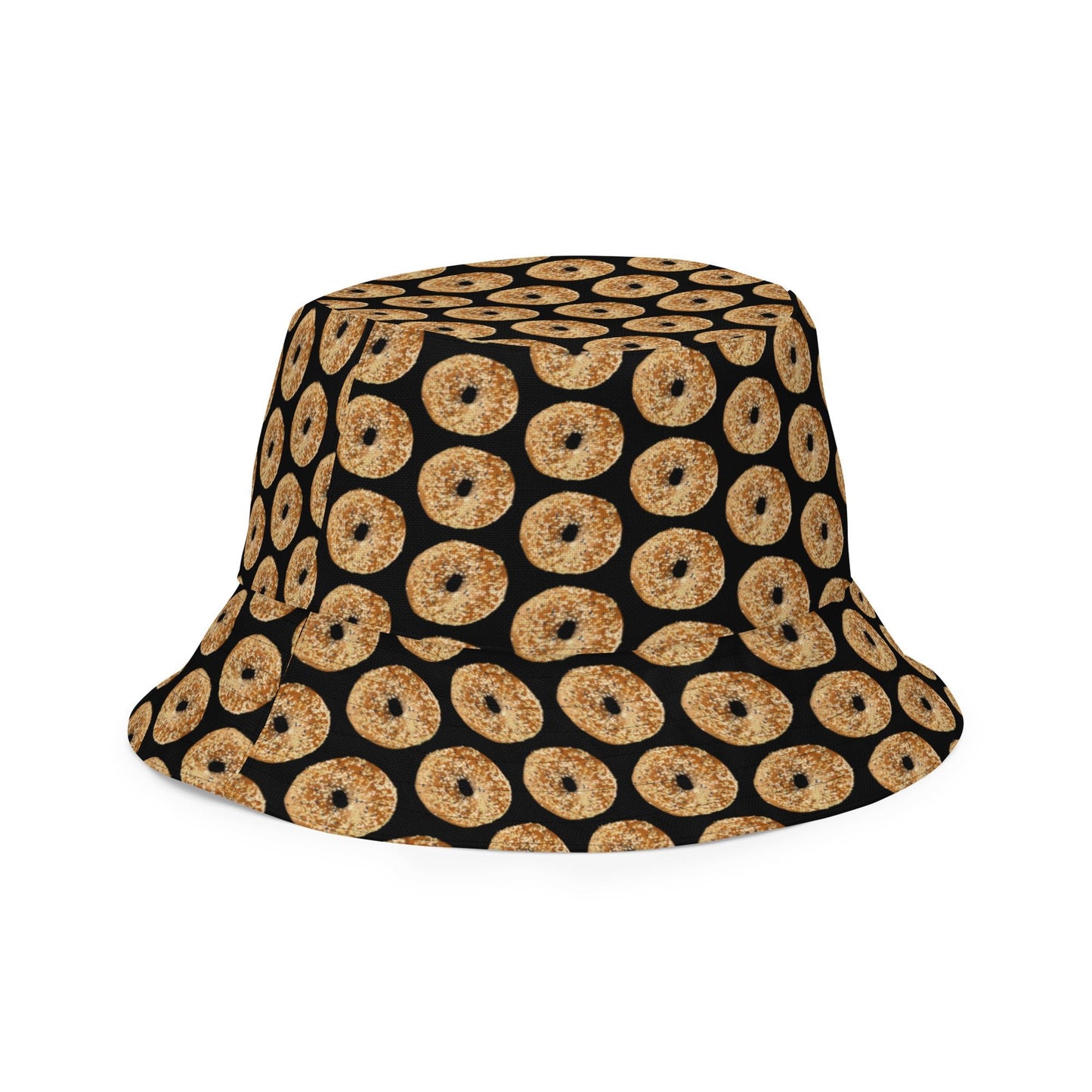 Reversible Black Everything Bagels Bucket Hat - ninanush