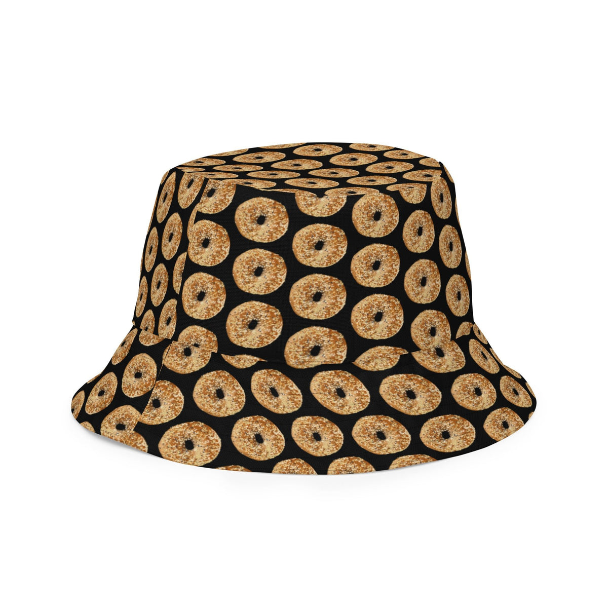 Reversible Black Everything Bagels Bucket Hat - ninanush