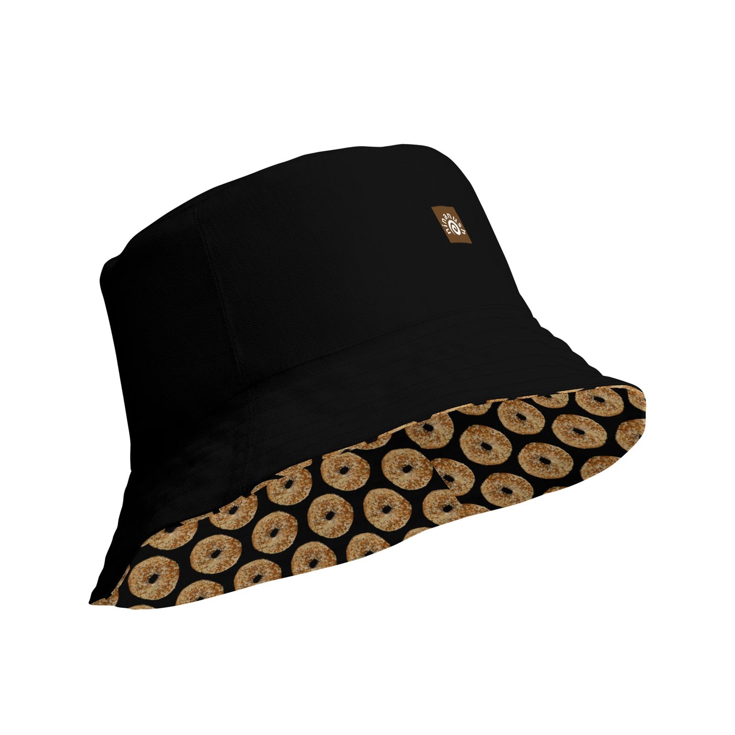 Reversible Black Everything Bagels Bucket Hat - ninanush