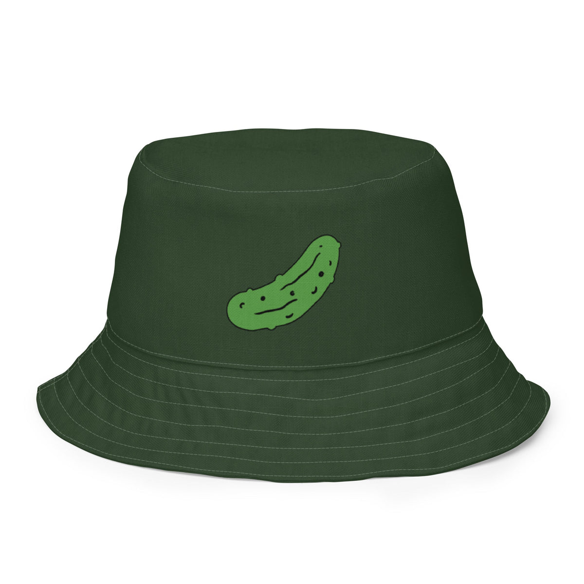 Reversible Green Pickles Bucket Hat - ninanush