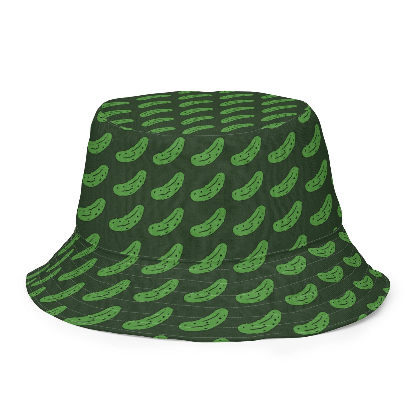 Reversible Green Pickles Bucket Hat - ninanush