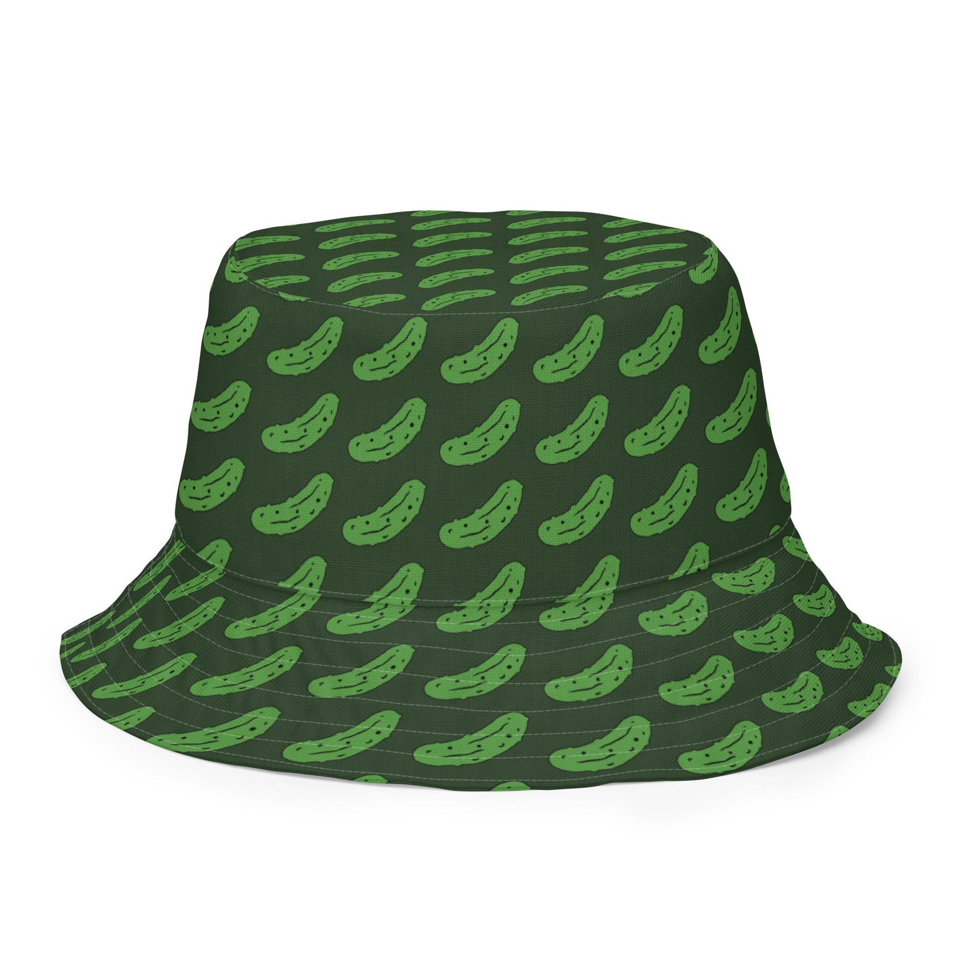 Reversible Green Pickles Bucket Hat - ninanush