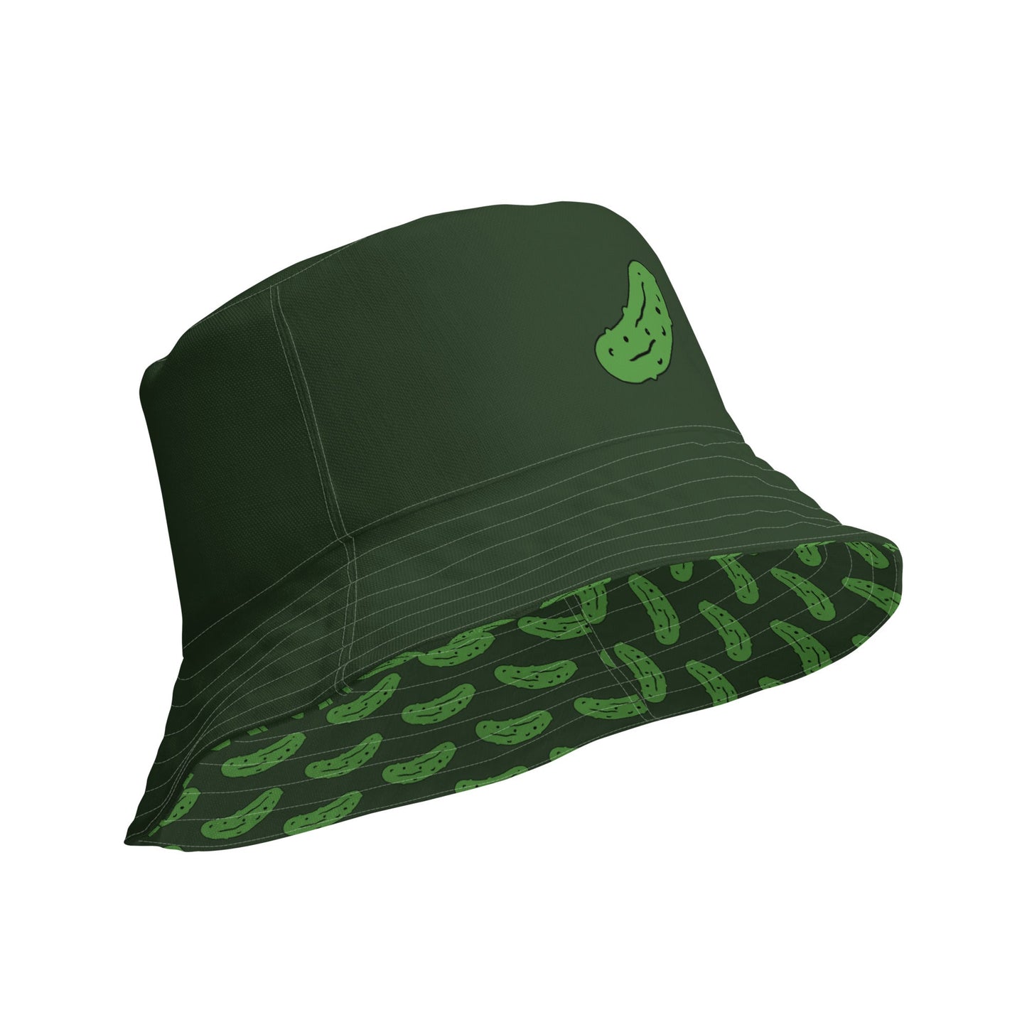 Reversible Green Pickles Bucket Hat - ninanush