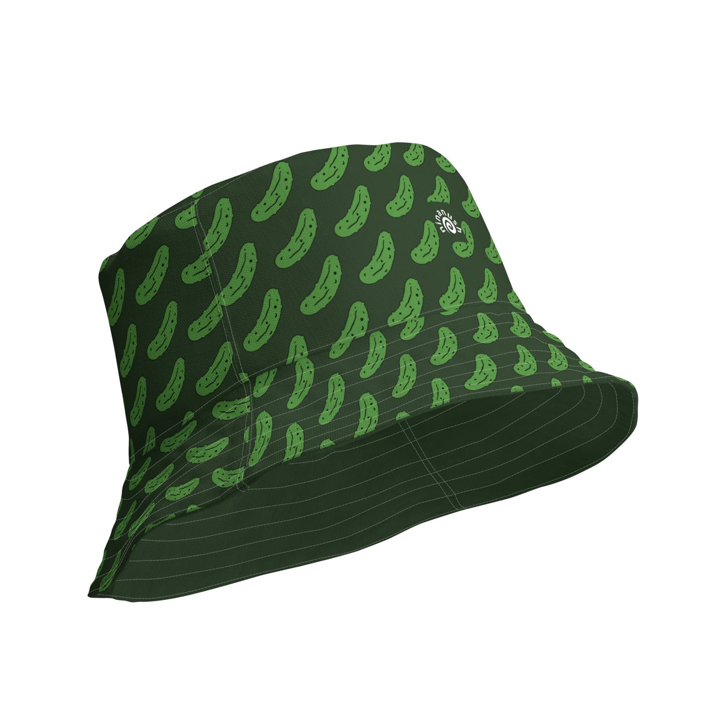 Reversible Green Pickles Bucket Hat - ninanush