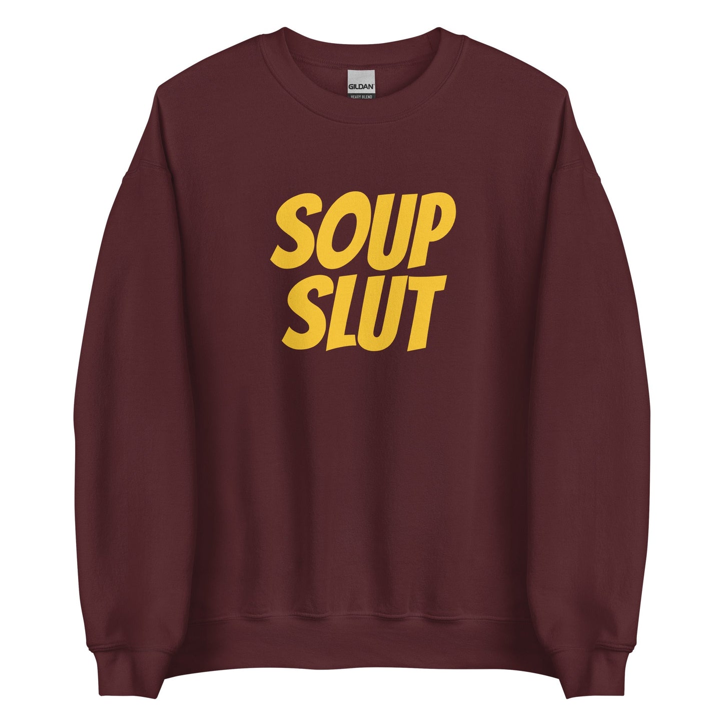 Soup Slut Sweatshirt - Yellow Text - ninanush
