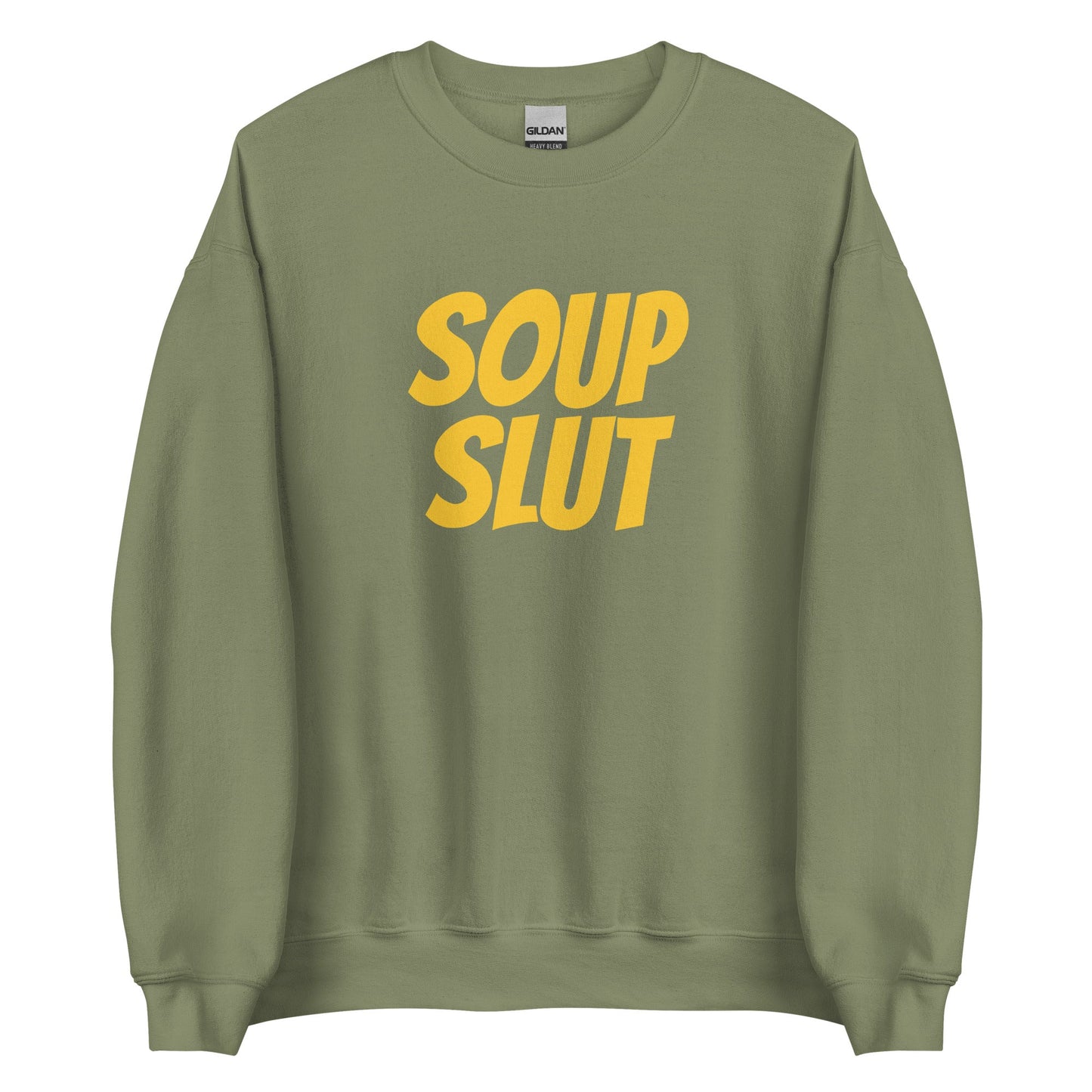 Soup Slut Sweatshirt - Yellow Text - ninanush