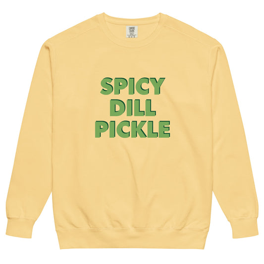 Spicy Dill Pickle Sweatshirt, Garment-Dyed - ninanush