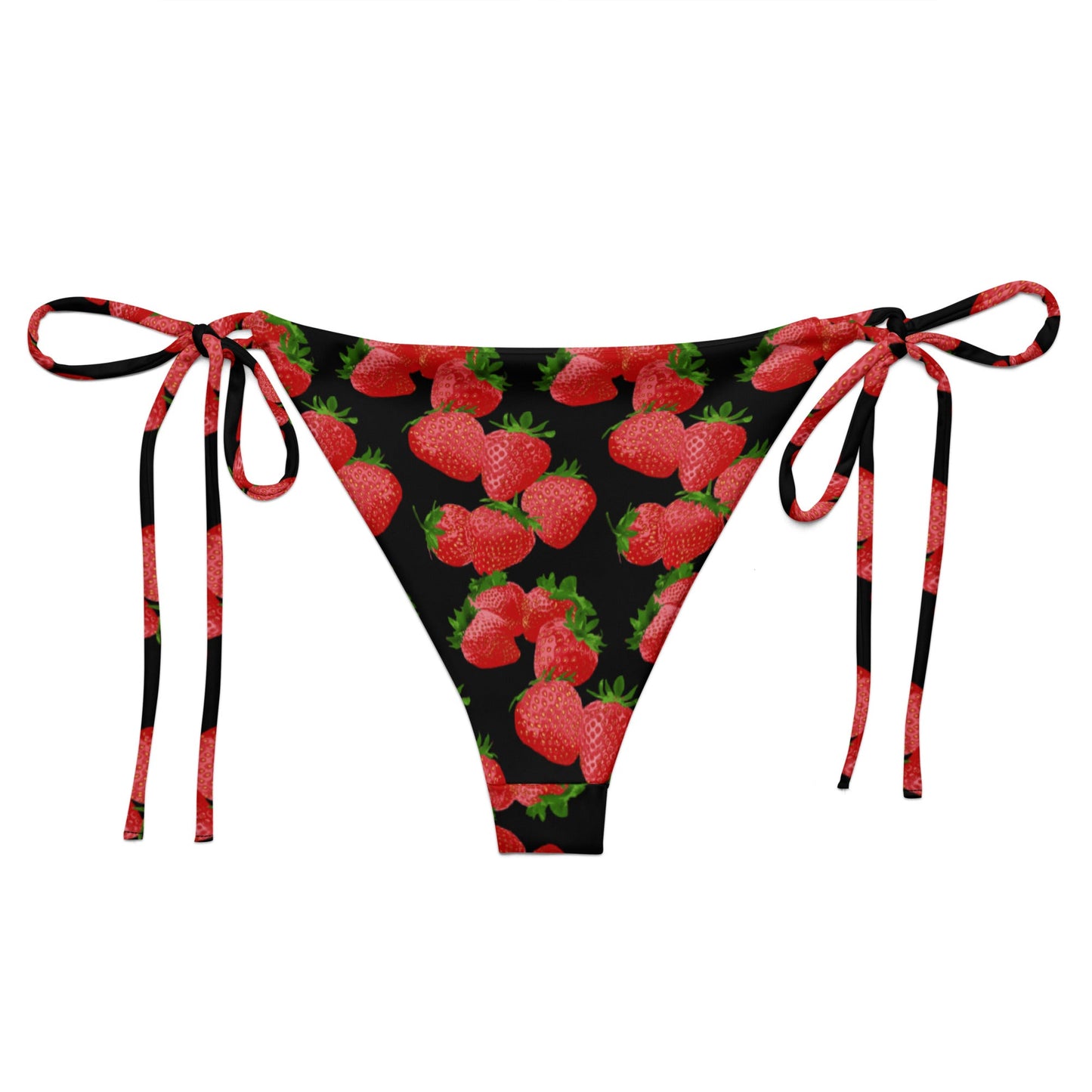 Strawberries Recycled Bikini Bottom - ninanush