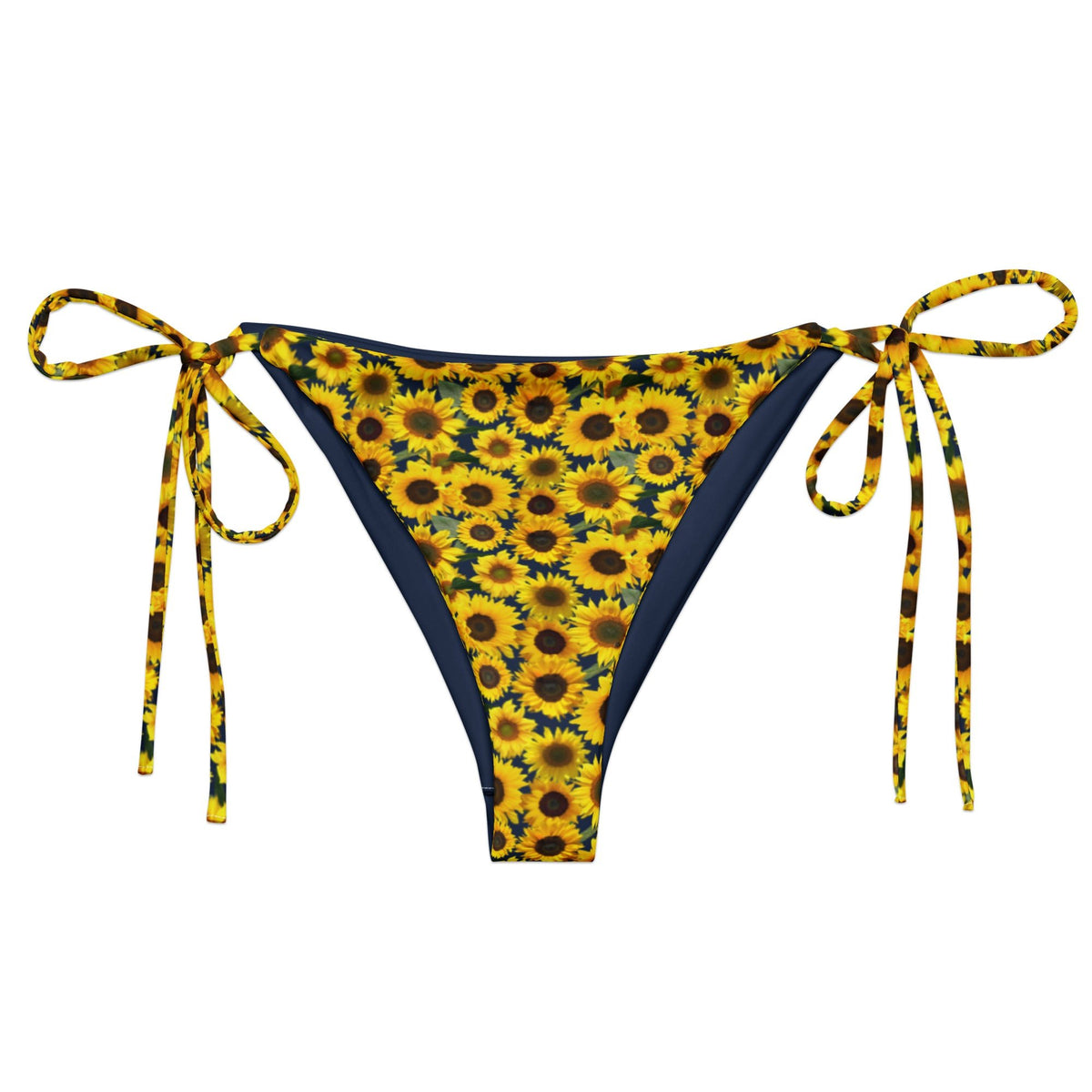 Sunflowers Recycled Bikini Bottom - ninanush
