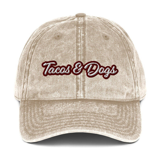 Tacos and Dogs Vintage Dad Hat - ninanush