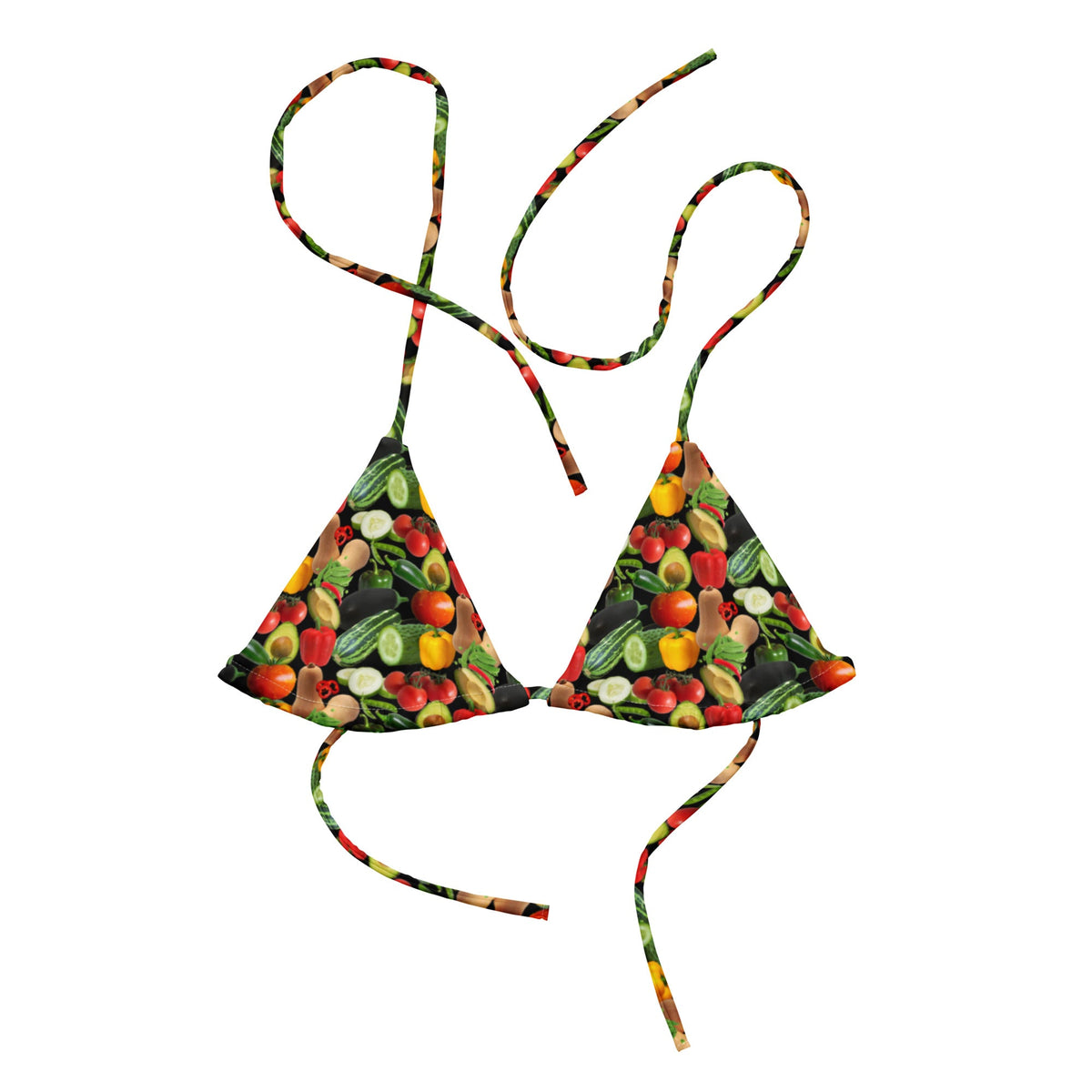 Technically Fruits Recycled Bikini Top - ninanush
