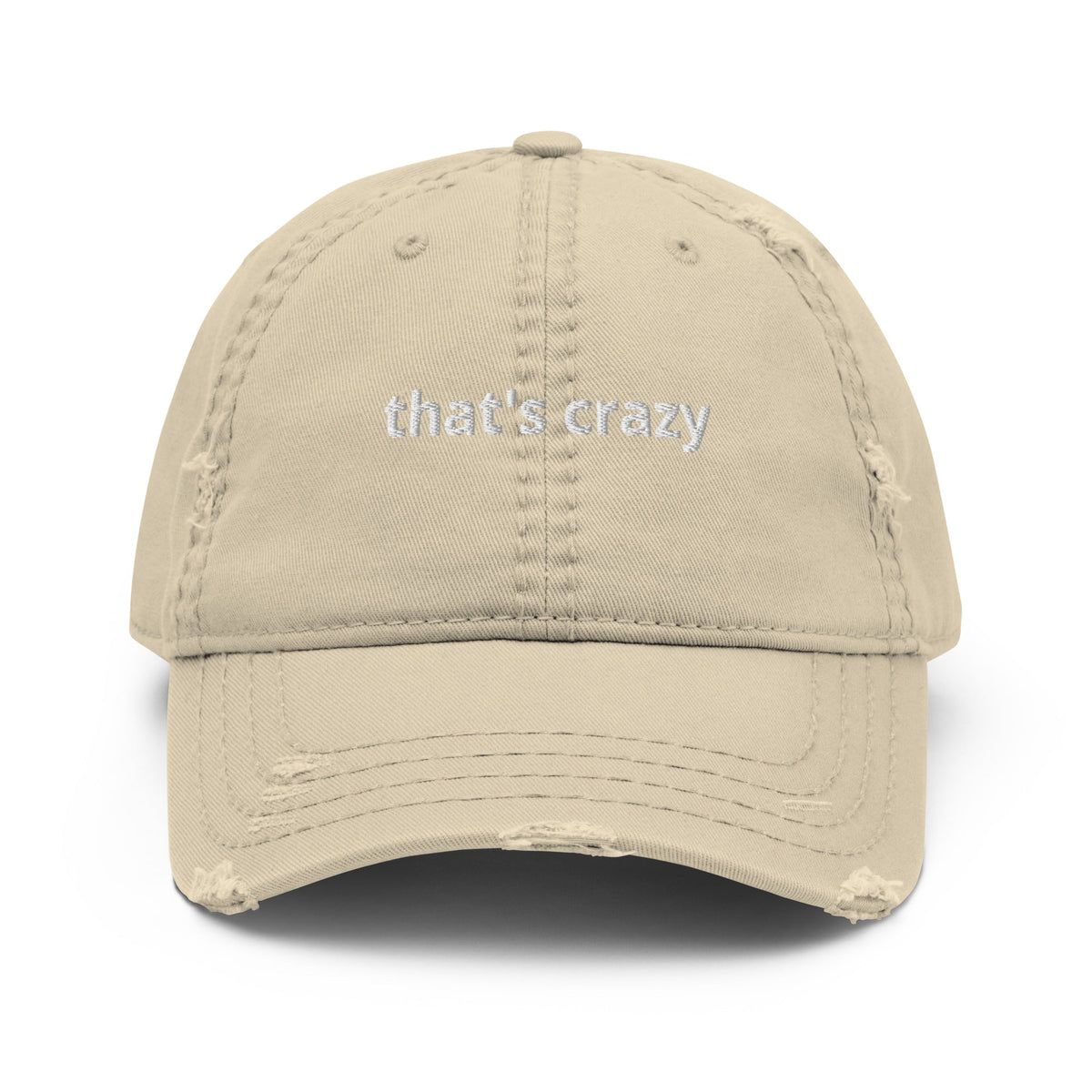 That's Crazy Distressed Dad Hat - ninanush