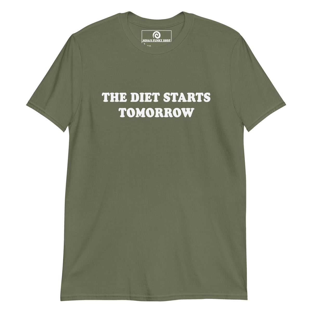 The Diet Starts Tomorrow T-Shirt - ninanush
