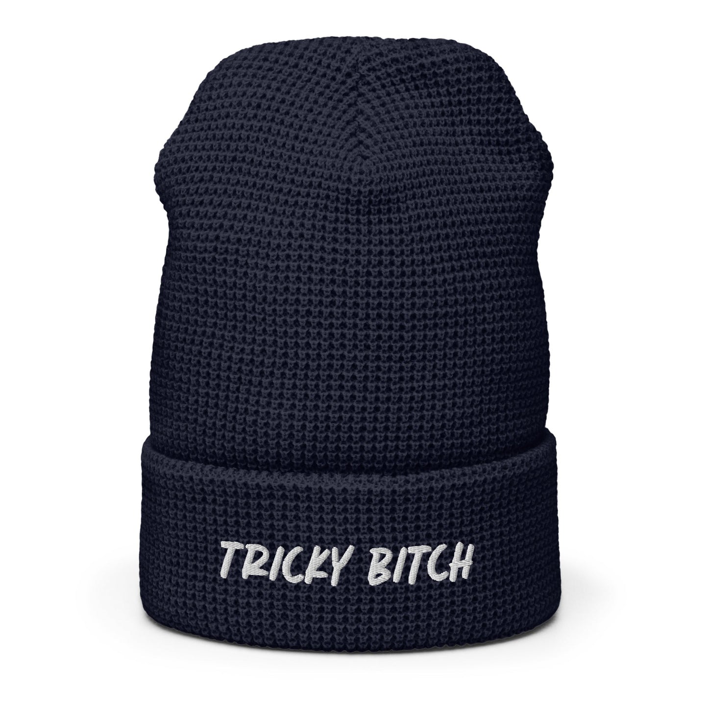 Tricky Bitch Waffle Beanie - ninanush