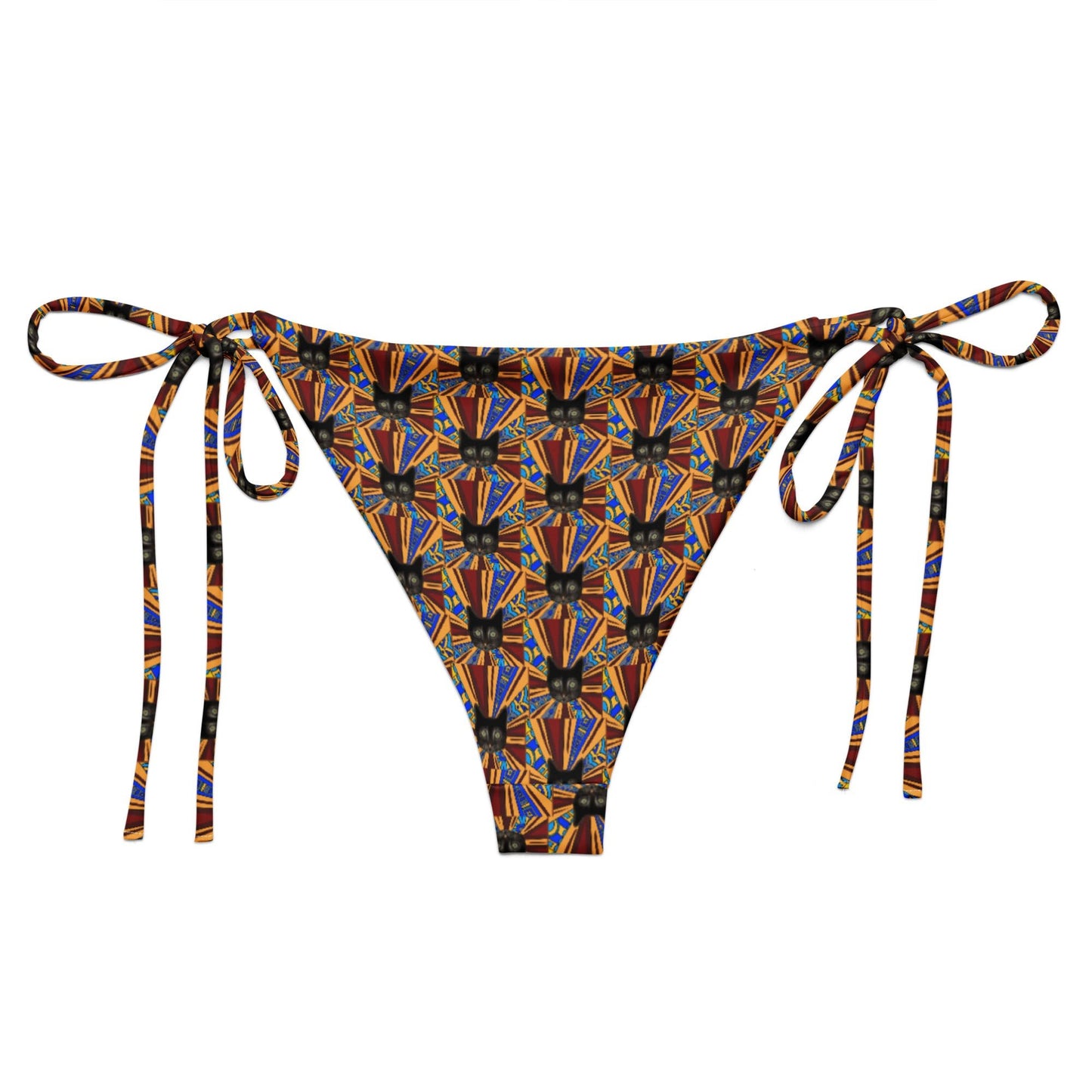 Trippy Cats Recycled Bikini Bottom - ninanush