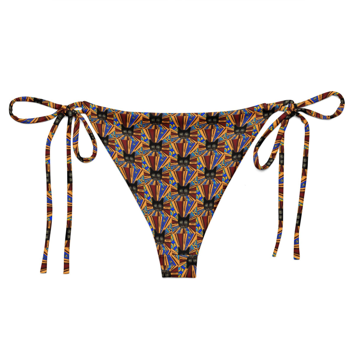 Trippy Cats Recycled Bikini Bottom - ninanush