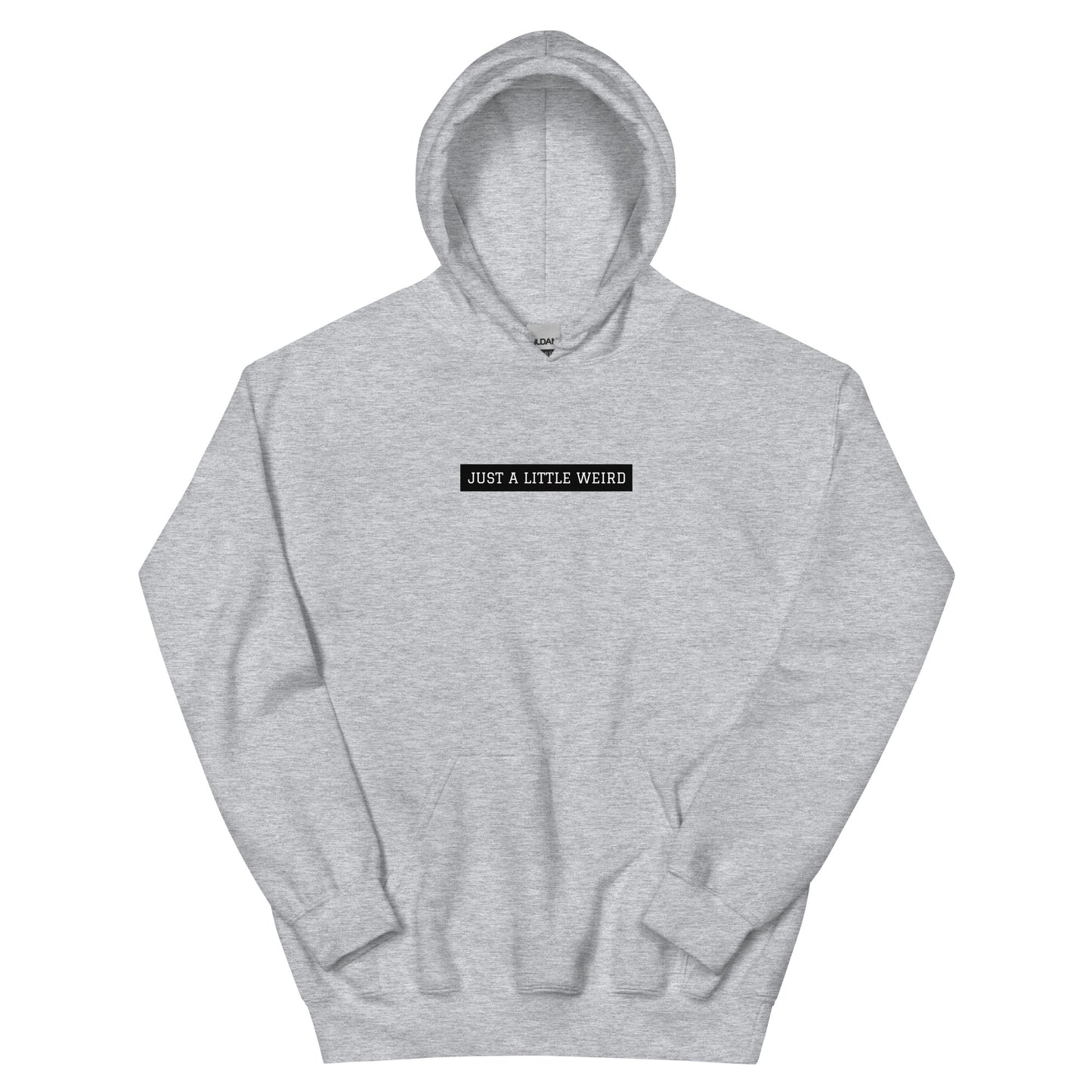 Gray just a little weird hoodies - This Just a Little Weird Hoodie is the perfect statement piece for any outfit. Made from a soft and comfortable fabric, it feature a unique pink flower design and message that stands out in all the right ways. It's funky, comes in different colors, and made just for you. Stay weird and wear what makes you smile.