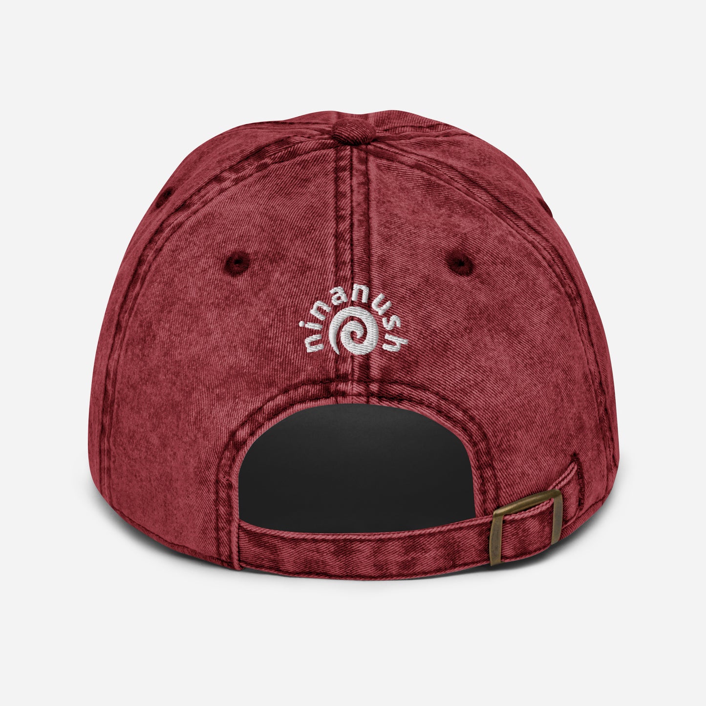 Back of red dad hat for pickle lovers - The Pickles Dad Hat! A comfortable and unique dad hat for pickle lovers. This vintage-style hat is the perfect statement hat for pickle enthusiasts. If you're a pickle lover or a fan of funny food hats, this weird dad hat is not only is it a stylish choice for everyday wear, but an excellent gift for pickle lovers. 