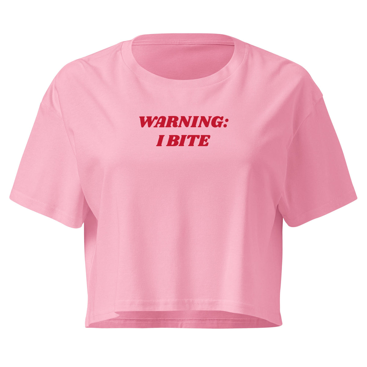 Warning: I Bite Crop Tee - ninanush