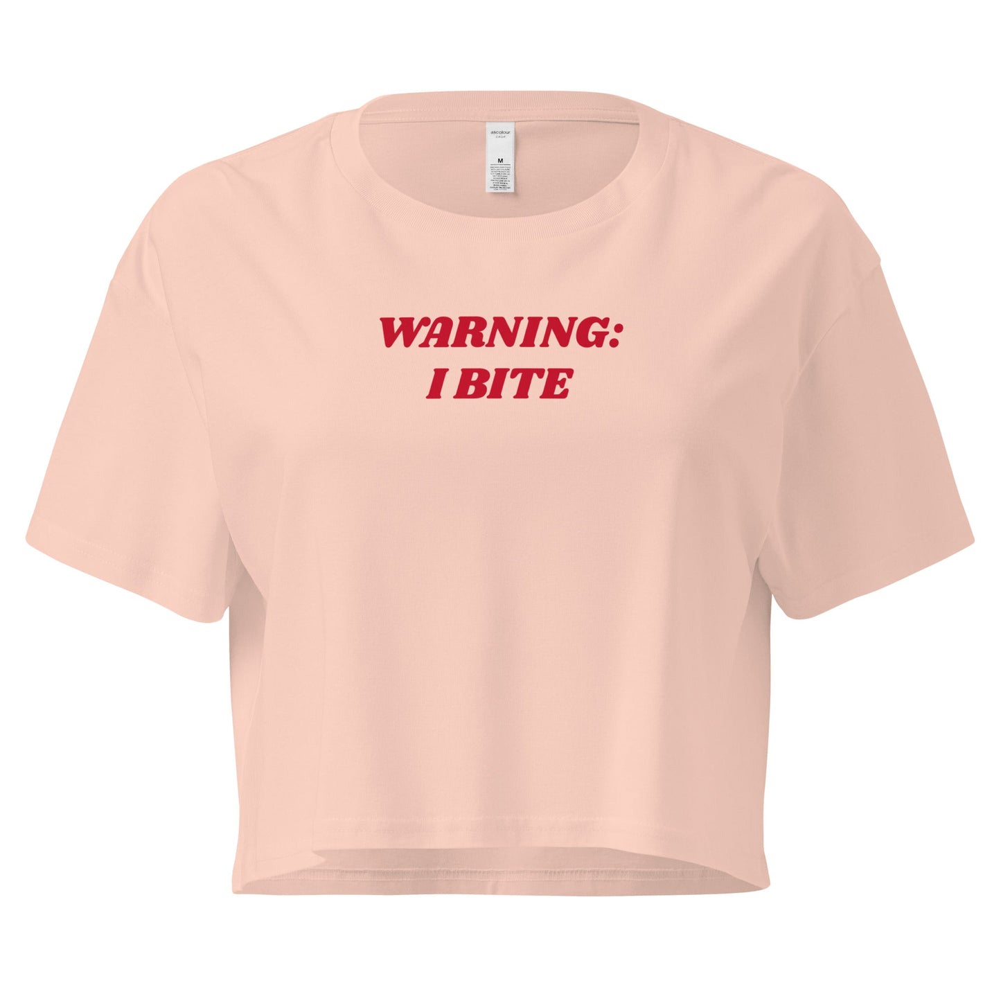 Warning: I Bite Crop Tee - ninanush