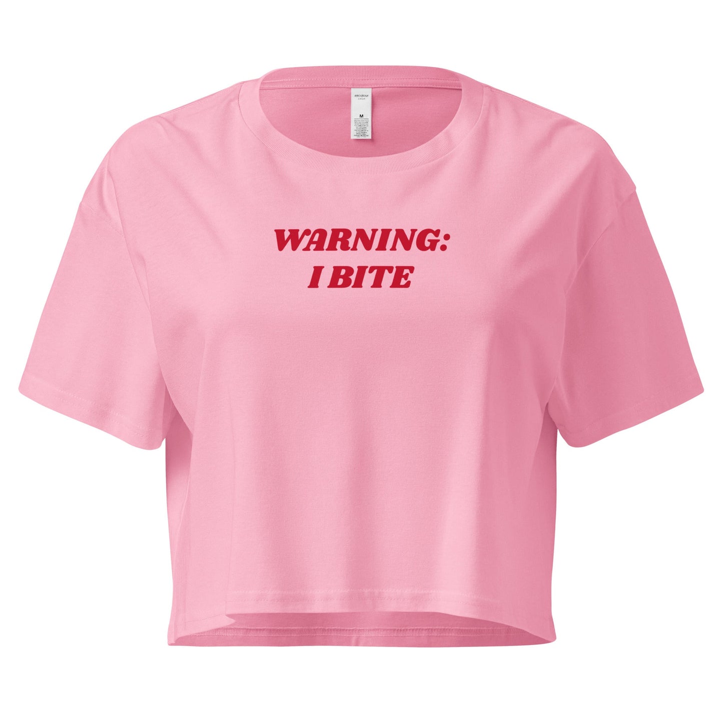 Warning: I Bite Crop Tee - ninanush