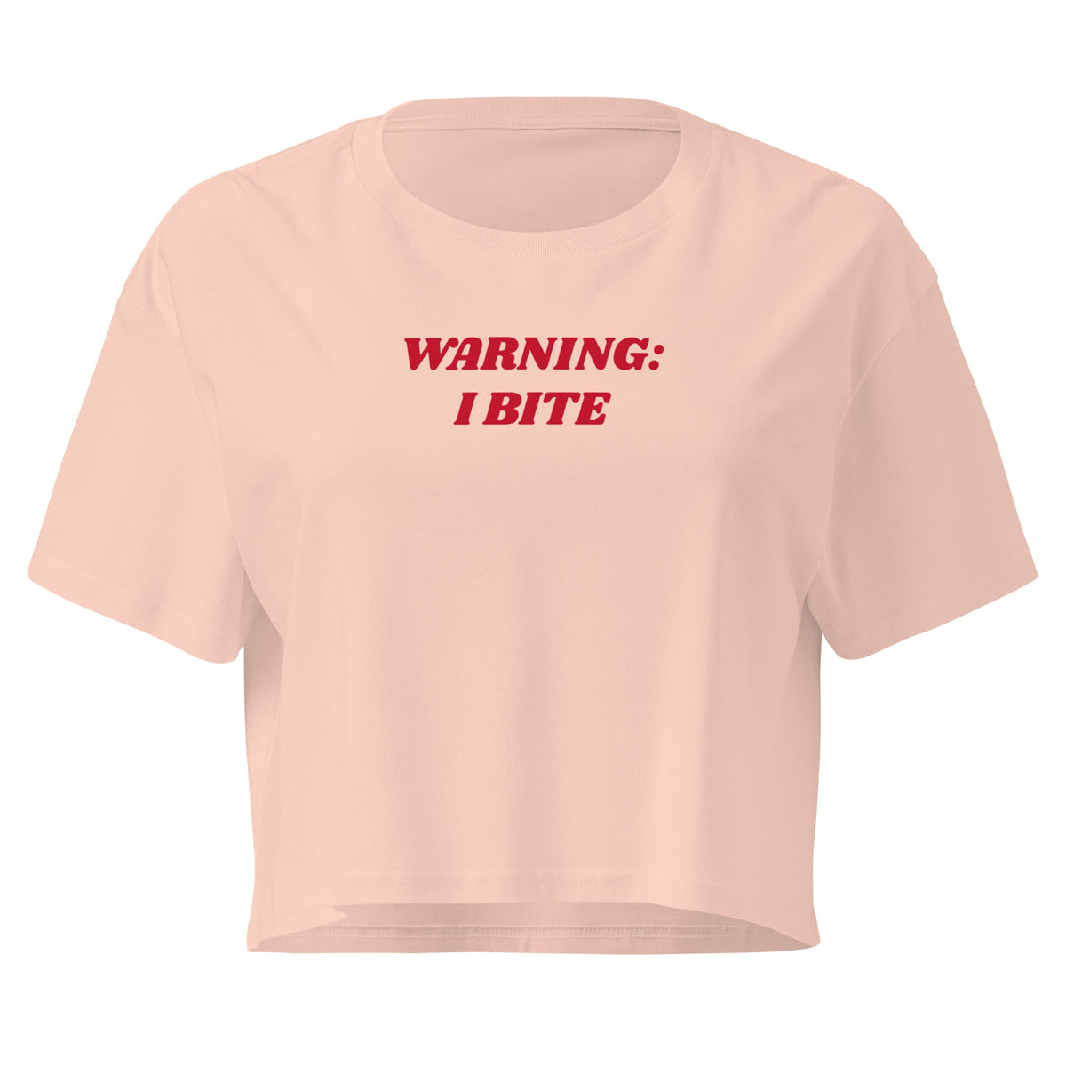 Warning: I Bite Crop Tee - ninanush