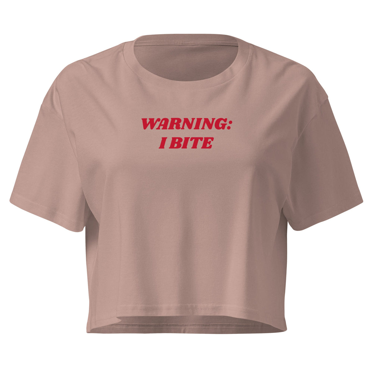Warning: I Bite Crop Tee - ninanush