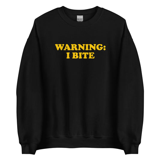 Warning: I Bite Sweatshirt - ninanush
