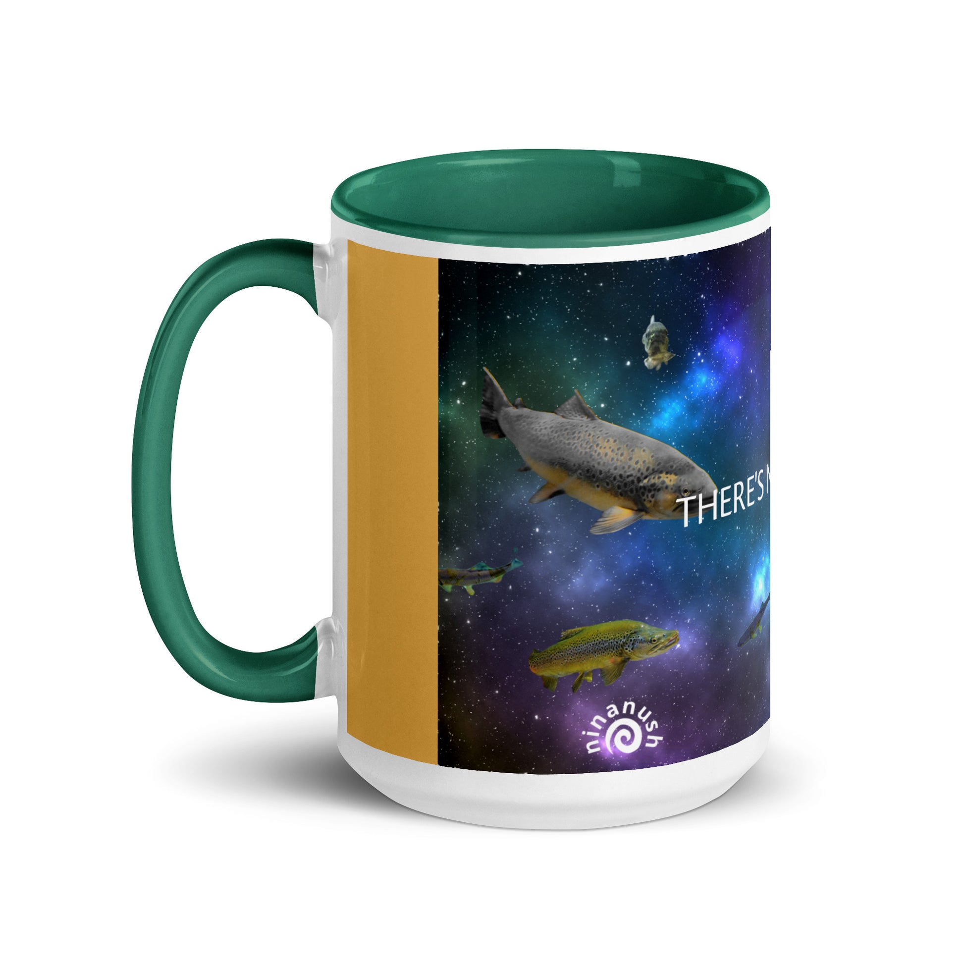 Add a little personality to your mug collection with this funky mug with an original design of trouterspace and the meaningful saying, "There's No Planet B". This unique ceramic mug comes in a variety of colors, the design is hand drawn by Nina and it's made just for you. 