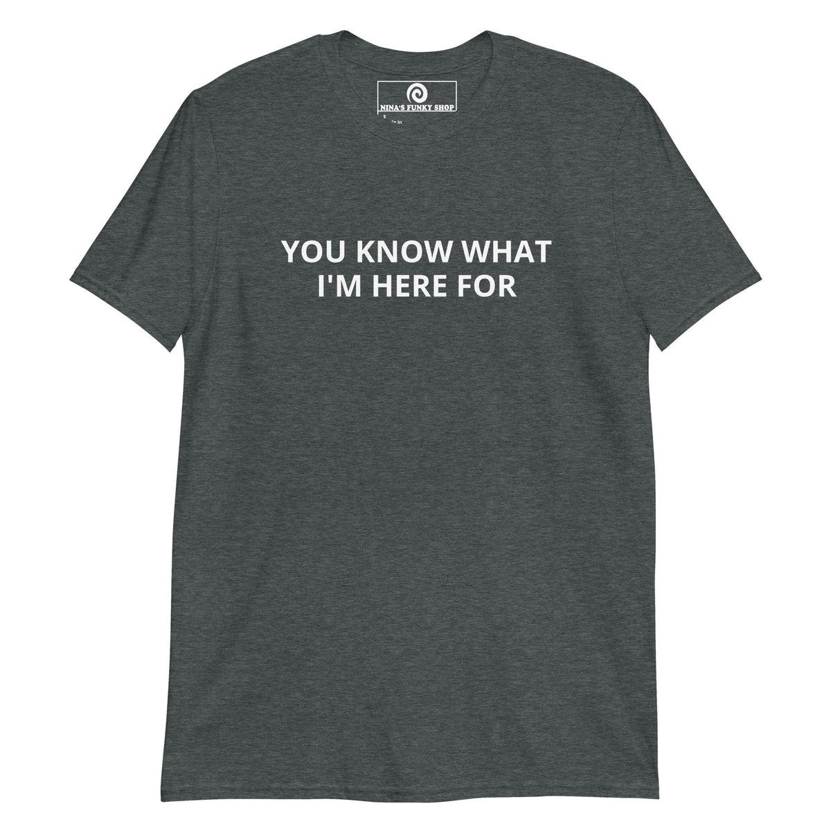 You Know What I'm Here For T-Shirt - ninanush