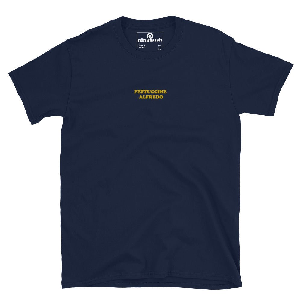 Fettuccine Alfredo Embroidered T-Shirt - ninanush