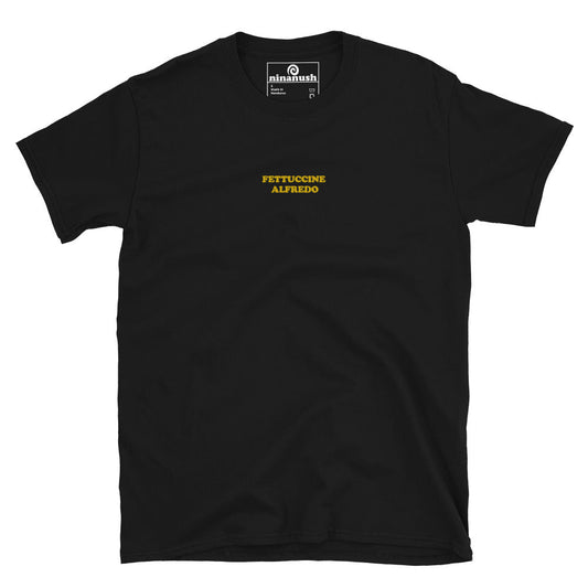 Fettuccine Alfredo Embroidered T-Shirt - ninanush