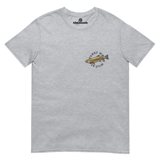 Funky Get Hooked Rainbow Trout T-Shirt - ninanush