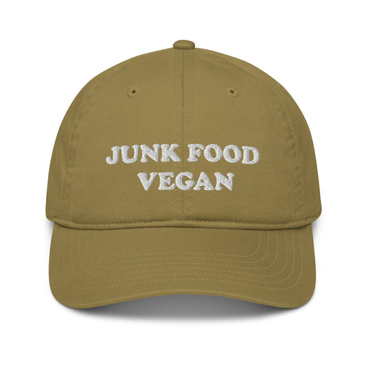 Junk Food Vegan Organic Dad Hat - ninanush