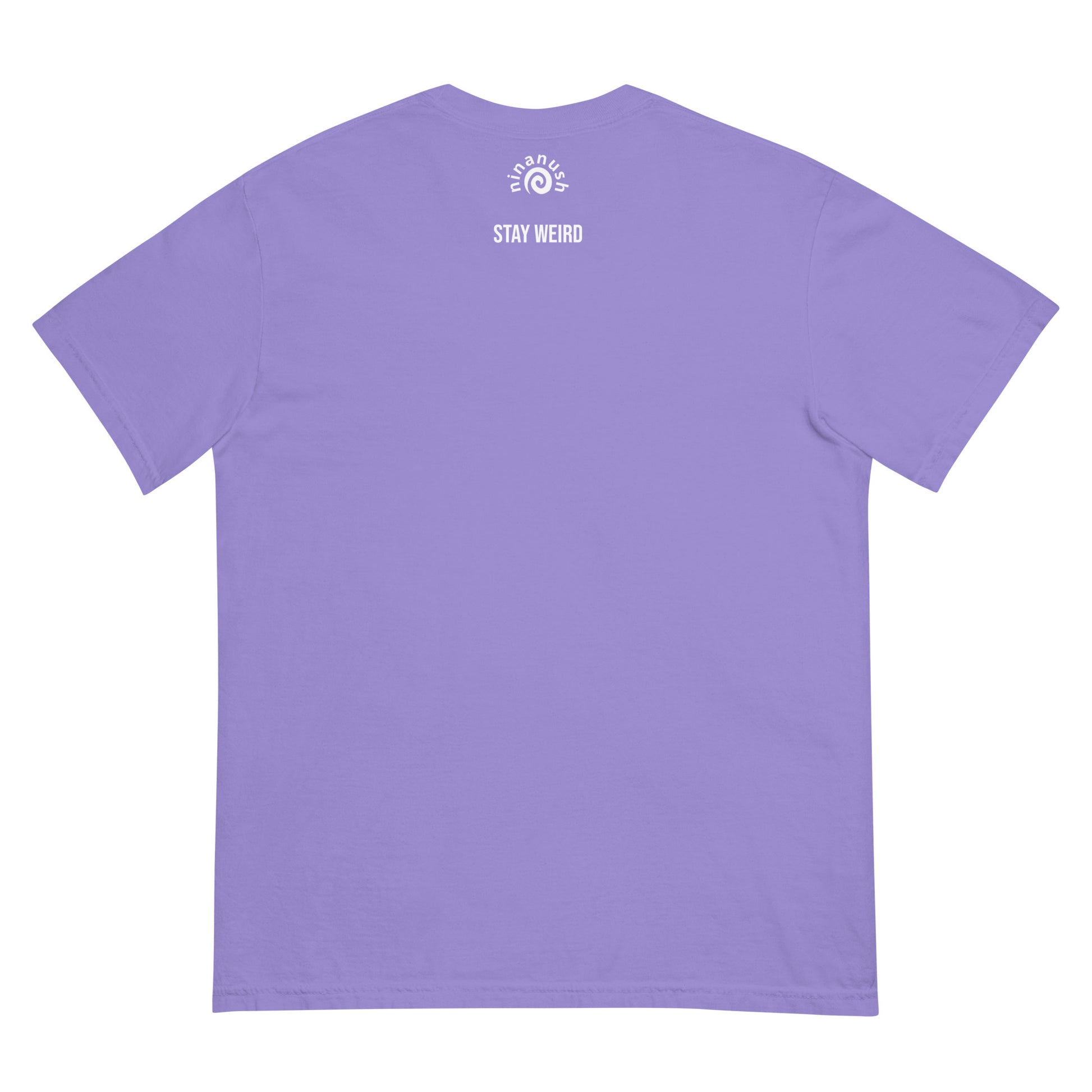 Stay weird violet t-shrit - This Weird is Underrated T-shirt is a funky, colorful tshirt with a message. The heavyweight cotton tshirt encourages self-expression and being different. Stay weird and show the world that being different is something to be embraced and celebrated. It's a unique streetwear everyday t-shirt and cute gift for weird friends.