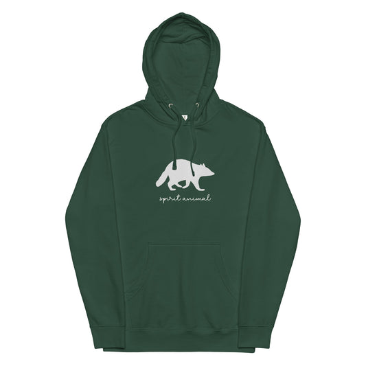 Raccoon Spirit Animal Midweight Hoodie - ninanush