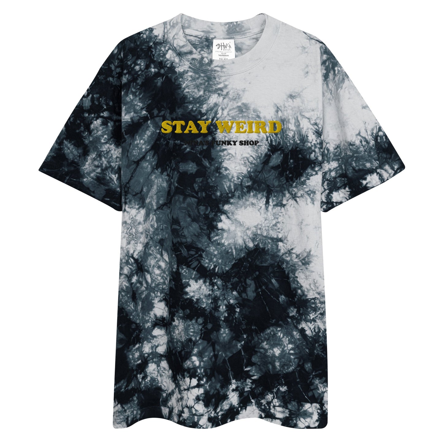 Stay Weird Oversized Tie-Dye T-Shirt - ninanush