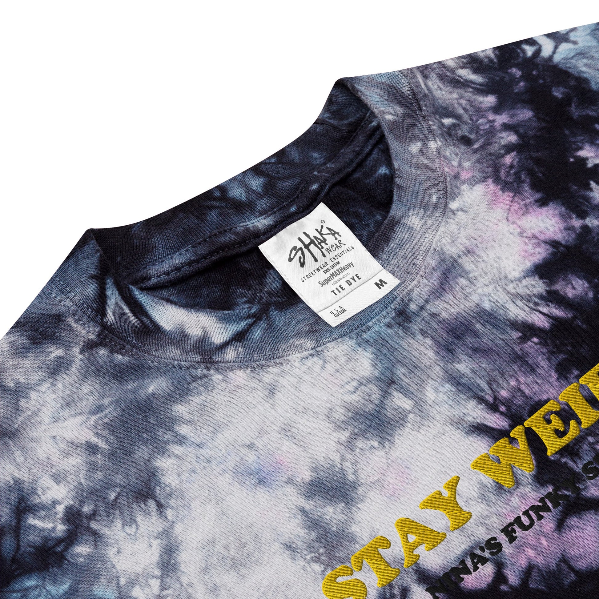 Stay Weird Oversized Tie-Dye T-Shirt - ninanush