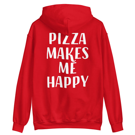 Red funny foodie pizza lover hoodie - Unisex This funny foodie hoodie is a must have for all pizza enthusiasts. It's a comfortable and unique hooded sweatshirt with a positive message about pizza. If you love pizza, this funny foodie design was made just for you. Make a statement and eat pizza in this sweatshirt or give it as a unique gift for a pizza lover.